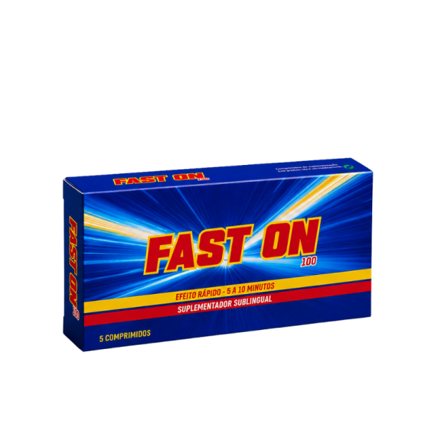 FAST ON 100 - SUBLINGUAL, AÇÃO RÁPIDA | 5 COMPRIMIDOS