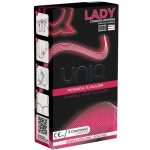 Uniq Lady são preservativos femininos extra resistentes e hipoalergênicos, feitos de material Resina AT-10 sem látex.