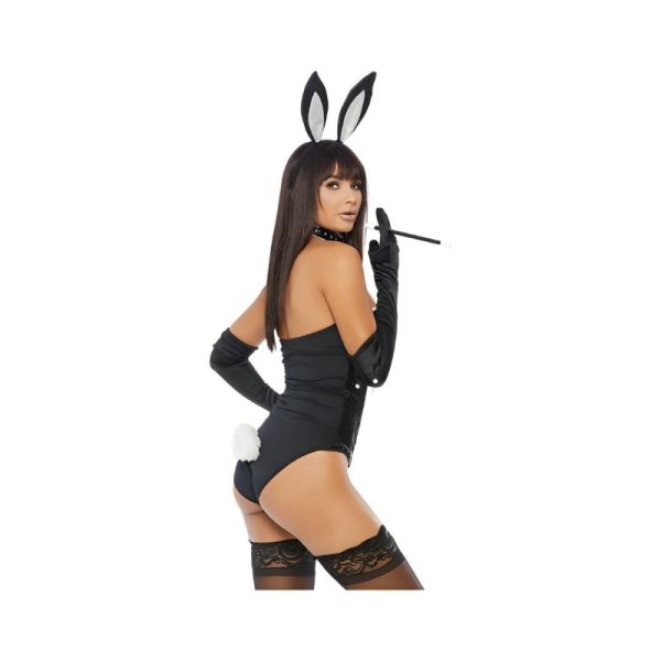Voila fantasia de coelho sexy preta
