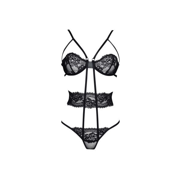 CONJUNTO BODY NOELE PRETO BEAUTY NIGHT FASHION 1 CONJUNTO DE LINGERIE NOELE