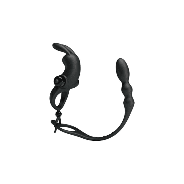 ANEL VIBRATÓRIO PRETTYLOVE COM CORRENTE ANAL REMOVIVEL