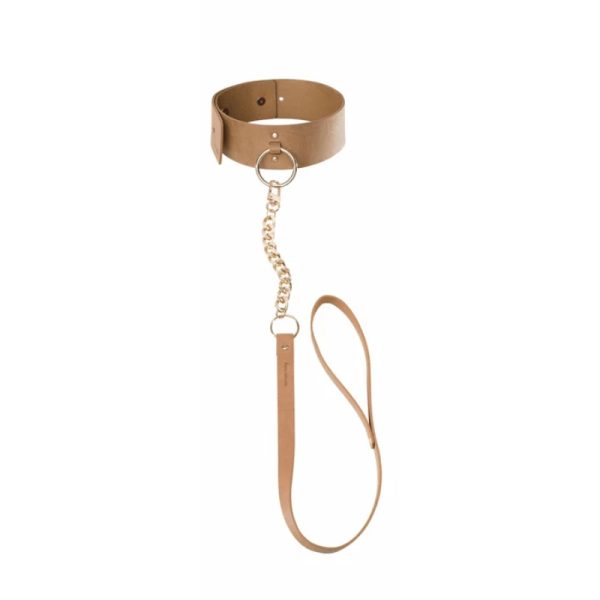 GARGANTILHA COM TRELA MAZE BIJOUX INDISCRETS CASTANHA