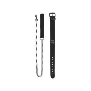 OUCH PUPPY PLAY - PUPPY KIT NEOPRENO PRETO COLEIRA TRELA