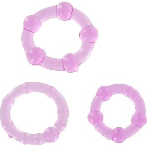 KIT DE 3 ANÉIS PARA O PÉNIS | ROXO - Image 1