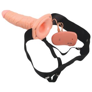 STRAP-ON OCO COM VIBRAÇÃO REAL RAPTURE AIR FEELING 8" BRANCO - Image 4