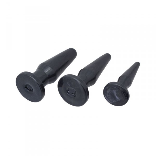 CONJUNTO DE 3 PLUGS ANAIS TIMELESS ANAL PLUGS PRETOS 1 CONJUNTO DE 3 PLUGS ANAIS TIMELESS ANAL PLUGS PRETOS