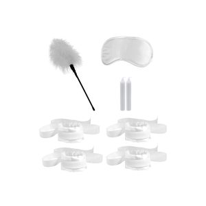 KIT DE RESTRIÇÃO HONEYMOON BONDAGE KIT OUCH! BRANCO - Image 1