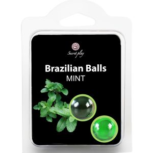 BOLAS LUBRIFICANTES BEIJÁVEIS BRAZILIAN BALLS SABOR A MENTA 2 X 4GR - Image 4