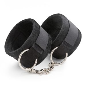 ALGEMAS DE VELCRO TOUGH LOVE COM CORRENTE DE 40CM EXTRA CRUSHIOUS PRETAS - Image 1