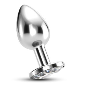 PLUG ANAL JOIA BIJOU TRANSPARENTE PEQUENO CRUSHIOUS COM BOLSA AVELUDADA GRÁTIS - Image 1