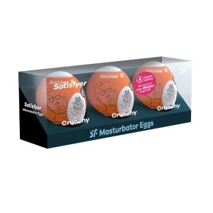 PACK DE 3 MASTURBADOR MASTURBATOR EGG CRUNCHY SATISFYER - Image 3