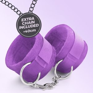 ALGEMAS DE VELCRO TOUGH LOVE COM CORRENTE DE 40CM EXTRA CRUSHIOUS ROXO - Image 7