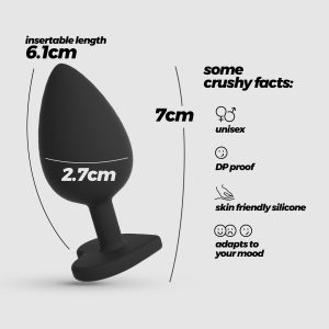 CUORE PLUG ANAL PEQUENO COM 4 JOIAS INTERCAMBIÁVEIS CRUSHIOUS - Image 9