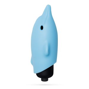 O-PET GOLFINHO COM BALA DE 10 VIBRAÇÕES AZUL CRUSHIOUS - Image 1