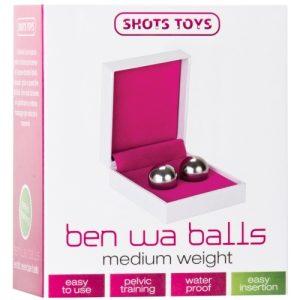 BOLAS VAGINAIS BEN WA BALLS MEDIUM WEIGHT PRATEADAS - Image 2