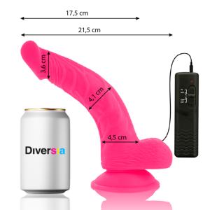 DIVERSIA VIBRADOR FLEXÍVEL (ROSA) | 21,5 CM / 4,5 CM 8 DIVERSIA VIBRADOR FLEXÍVEL (ROSA) | 21,5 CM / 4,5 CM - Image 2