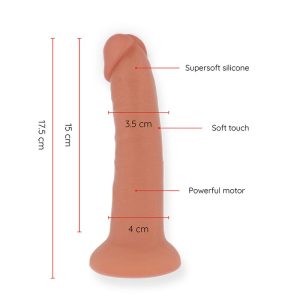 DILDO VIBRATÓRIO BOGOTÁ (PEQUENO) | 17,5 CM / 4 CM - Image 2