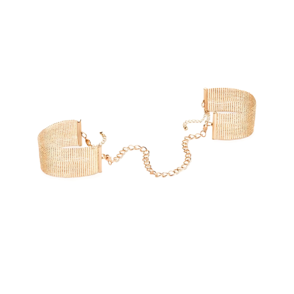 ALGEMAS DE CORRENTE METÁLICA BIJOUX (DOURADAS) 3 ALGEMAS DE CORRENTE METÁLICA DOURADA