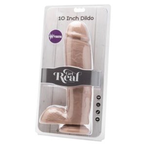 VIBRADOR REALÍSTICO COM TESTÍCULOS GET REAL | 25.5 CM - Image 2