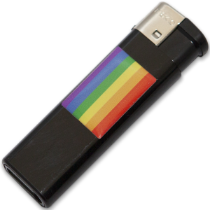 ISQUEIRO COM BANDEIRA LGBT