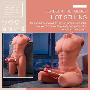 TORSO MASCULINO COM PÉNIS E VIBRAÇÃO JASON | 55 CM - Image 14