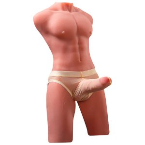 TORSO MASCULINO COM PÉNIS E VIBRAÇÃO JASON | 55 CM - Image 8
