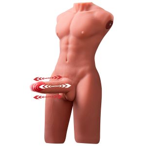 TORSO MASCULINO COM PÉNIS E VIBRAÇÃO JASON | 55 CM - Image 2
