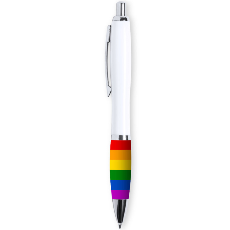 CANETA COM BANDEIRA LGBT