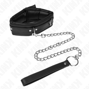 COLEIRA BDSM PESADO COM TRELA 65 CM #4 | 36.5-50 CM - Image 3