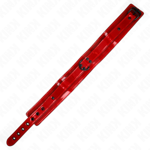 COLEIRA BDSM KINK AJUSTÁVEL (VERMELHO VINHO) | 37.5-49.5 CM X 5 CM - Image 5