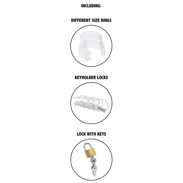 JAULA DE CASTIDADE EXTREME ACRÍLICO AJUSTÁVEL (TRANSPARENTE) 3 JAULA DE CASTIDADE EXTREME ACRÍLICO AJUSTÁVEL (TRANSPARENTE)