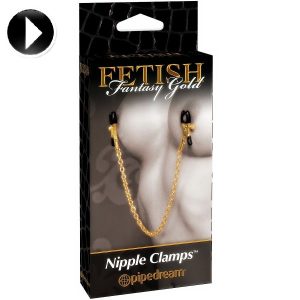 PINÇAS PARA MAMILOS FETISH FANTASY GOLD - Image 4