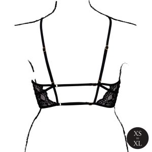 SUTIÃ TRIANGULAR COM RENDA (PRETO) | XS / XL - Image 5