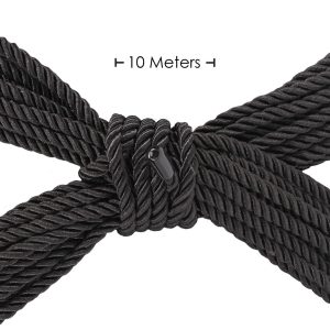 CORDA DE POLIÉSTER PARA BONDAGE OUCH! (PRETO) | 10 M - Image 3