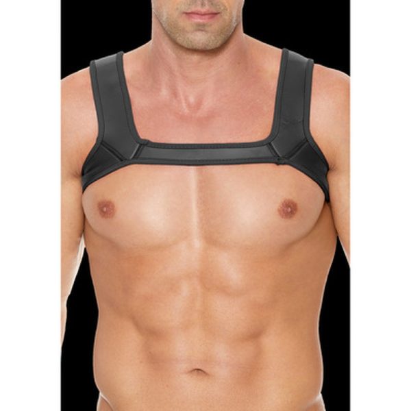 ARNÊS OUCH! EM NEOPRENE (PRETO) | S/M