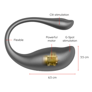 VIBRADOR DE PONTO G NAIROBI COM BLUETOOTH (PRETO) - Image 3