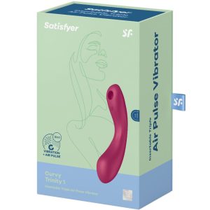 VIBRADOR DE PONTO G SATISFYER CURVE TRINITY 1 (VERMELHO) - Image 10