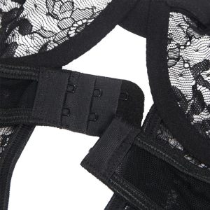 BODY DE RENDA COM CINTO DE LIGAS (PRETO) | S/M - Image 12