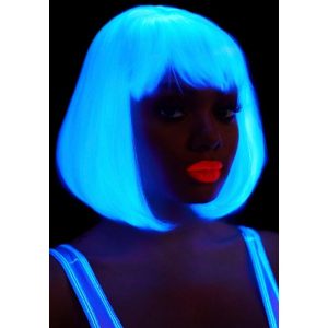 PERUCA DE CORTE BOB FLUORESCENTE (BRANCO) - Image 2