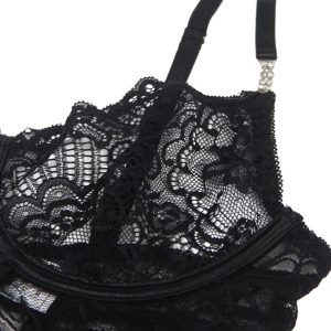 BABYDOLL DE RENDA COM ALÇAS AJUSTÁVEIS 954185 (PRETO) | S/M - Image 8