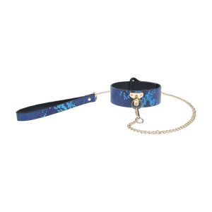 COLEIRA COM TRELA FLORENCE COLLECTION (AZUL) - Image 1