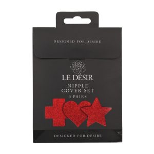 CONJUNTO DE 3 TAPA-MAMILOS CROSS STAR (VERMELHO) - Image 6