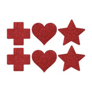 CONJUNTO DE 3 TAPA-MAMILOS CROSS STAR (VERMELHO) - Image 4
