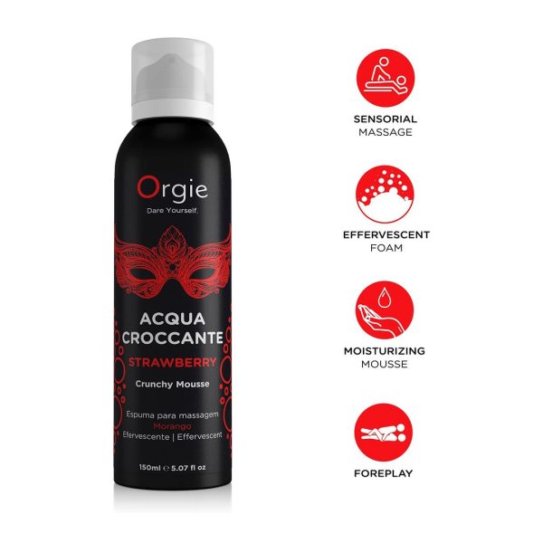 ESPUMA DE MASSAGEM ACQUA CROCCANTE (MORANGO) | 150ML 2 ESPUMA DE MASSAGEM ACQUA CROCCANTE (MORANGO) | 150ML