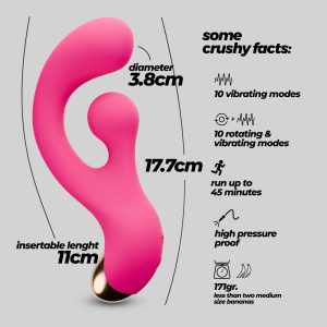 PLEASER VIBRADOR COM ESTIMULAÇÃO ROTATIVA CRUSHIOUS - Image 7