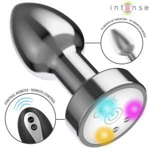 PLUG ANAL VIBRATÓRIO DE METAL COM LED E COMANDO | M - Image 2