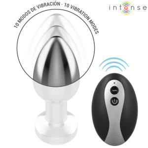 PLUG ANAL VIBRATÓRIO DE METAL COM LED E COMANDO | M - Image 3
