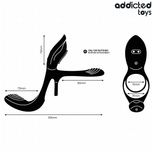 ANEL PARA O PÉNIS DUPLO COM ESTIMULADOR DE CLÍTORIS - Image 4