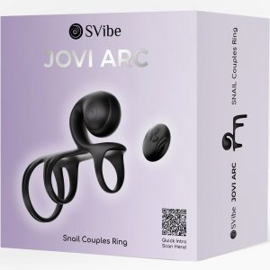 ANEL PARA O PÉNIS JOVI ARC PARA CASAIS (PRETO) - Image 8