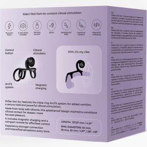ANEL PARA O PÉNIS JOVI ARC PARA CASAIS (PRETO) - Image 9